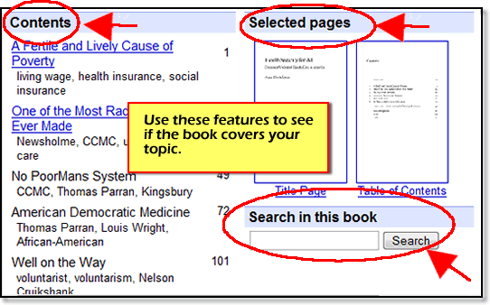 In the About this Book page, explore the Chapters, Contents, and Search this Book Features. 